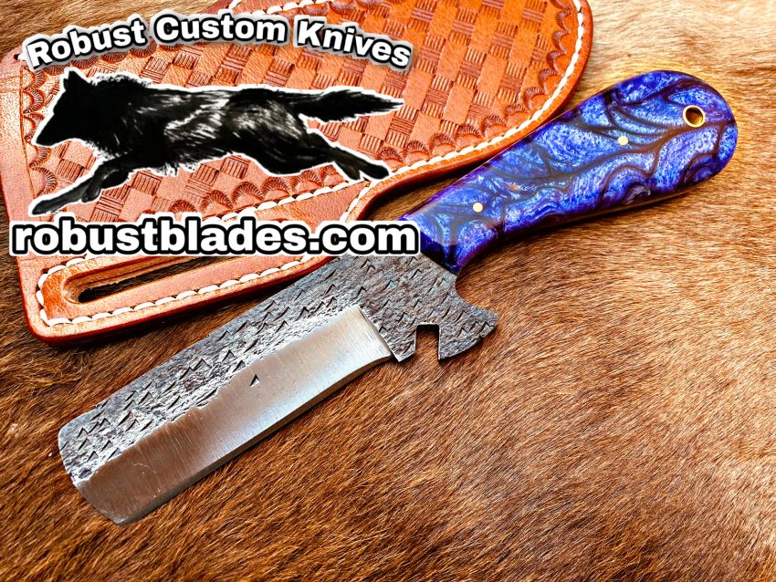 Black Smith Made Of 1095 High Carbon Steel Full Tang Blade Bull Cutter knife…