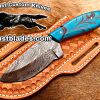 Black Smith Made Of Cowboy And Skinner Knife With Damascus Steel…