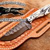 Black Smith Made Of Cowboy And Skinner Knife With Damascus Steel…