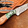 Black Smith Made Of Cowboy And Skinner Knife With Damascus Steel…