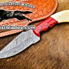 Black Smith Made Of Cowboy And Skinner Knife With Damascus Steel…