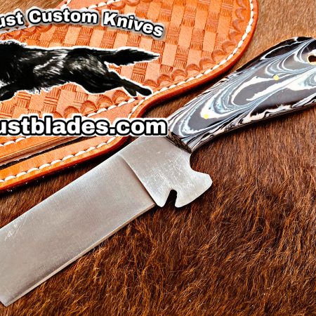 Black Smith Made Of 1095 High Carbon Steel Full Tang Blade Bull Cutter knife…