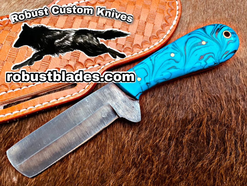 Black Smith Made Of 1095 High Carbon With Steel Full Tang Blade Bull Cutter knife…