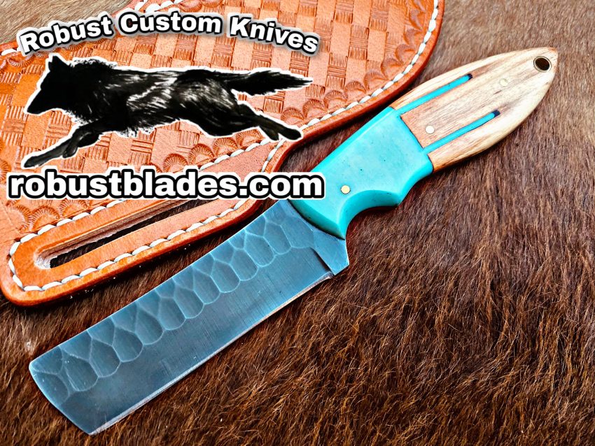 Black Smith Made Of 1095 High Carbon With Fill Stamp Steel Full Tang Blade Bull Cutter knife…