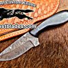 Black Smith Made Of Cowboy And Skinner Knife With Damascus Steel…