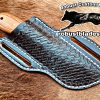 Black Smith Made Of Cowboy And Skinner Knife With Damascus Steel…