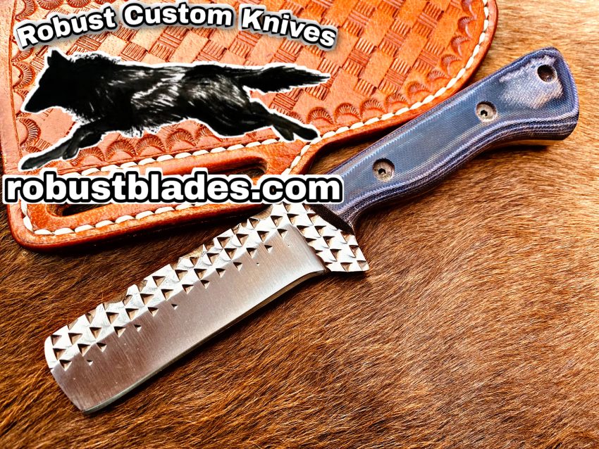 Black Smith Made Stainless Steel Full Tang Blade Bull Cutter Knife…