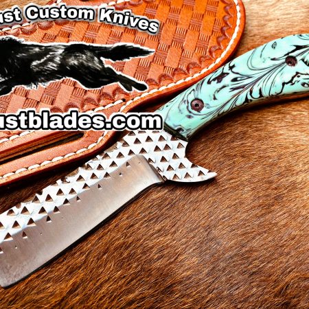 Black Smith Made Of Stainless Steel Full Tang Blade Bull Cutter Knife…