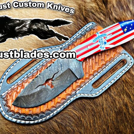 Custom Handmade Knives Black Smith Made Of Damascus Steel Full Tang Blade Bull Cutter Knife…