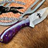 Custom Handmade Knives Black Smith Made Of Damascus Steel Full Tang Blade Bull Cutter Knife…