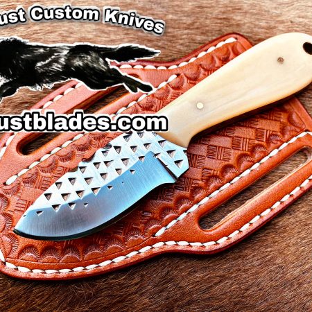 Black Smith Made Of Horse Rasp Stainless Steel Full Tang Blade Bull Cutter knife…