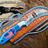 Black Smith Made Of Hawksbill Lineman Knife With Damascus Steel…