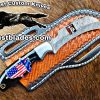 Custom Handmade Knives Black Smith Made Of Hawksbill Lineman Knife With Damascus Steel…