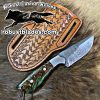 Black Smith Made Of Cowboy And Skinner Knife With Damascus Steel…