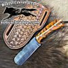 Black Smith Smith Made Of Damascus Steel Full Tang Blade Bull Cutter Knife…