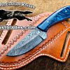 Black Smith Made Of Cowboy And Skinner Knife With Damascus Steel…