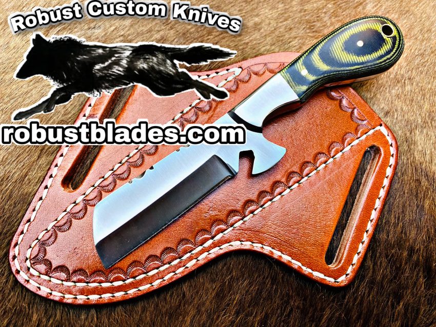 Black Smith Made Of D2 Steel Full Tang Blade Bull Cutter Knife…