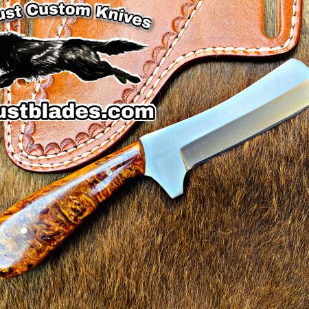 Black Smith Made Of D2 Steel Tang Blade Bull Cutter Knife…