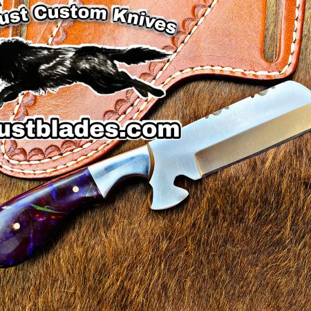 Black Smith Made Of D2 Steel Full Tang Blade Bull Cutter Knife…