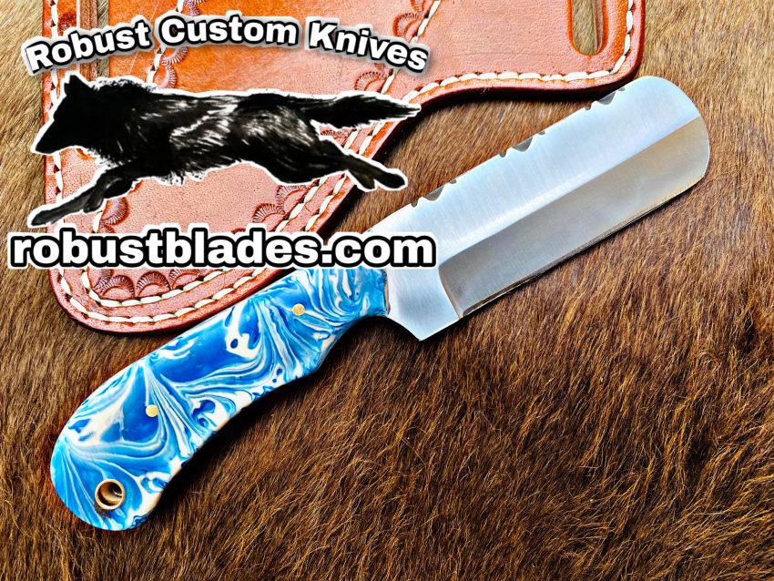 Black Smith Made Of D2 Steel Full Tang Blade Bull Cutter Knife…