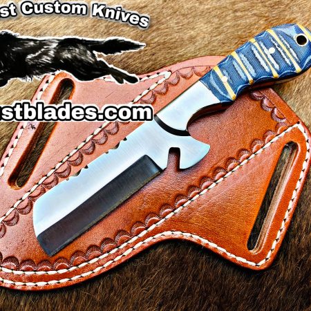 Black Smith Made Of D2 Steel Full Tang Blade Bull Cutter Knife…