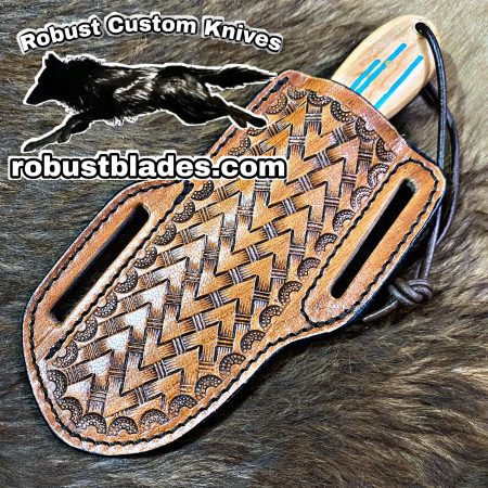 Black Smith Made Of Damascus Steel Full Tang Blade Bull Cutter Knife…