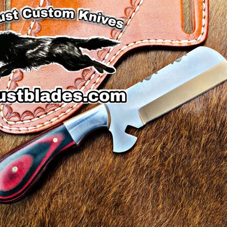 Black Smith Made Of D2 Steel Full Tang Blade Bull Cutter Knife…