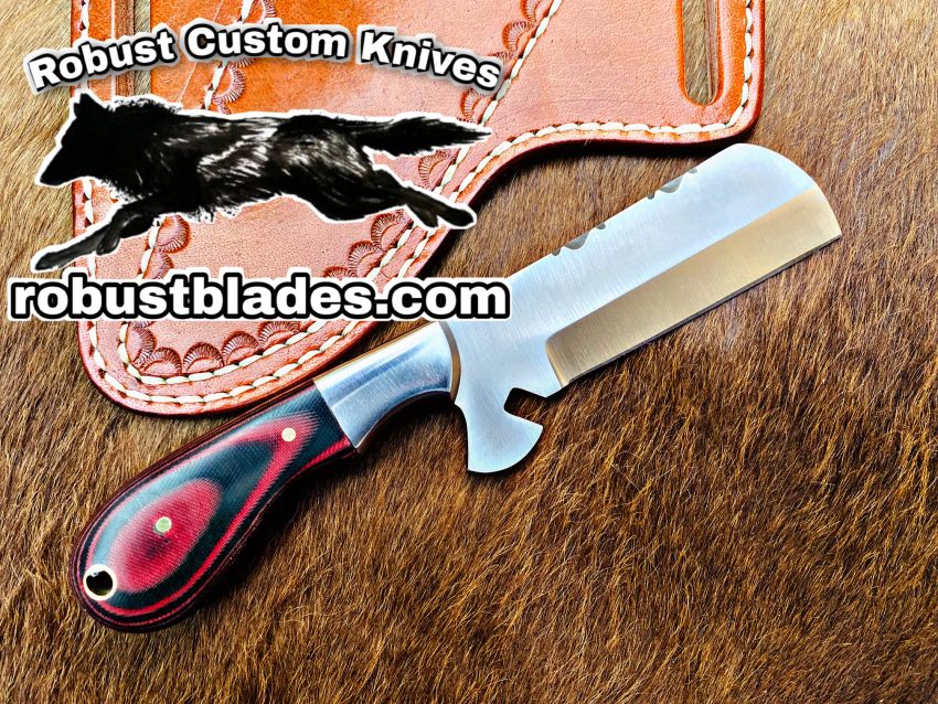 Black Smith Made Of D2 Steel Full Tang Blade Bull Cutter Knife…