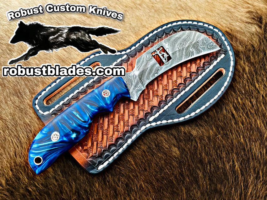 Black Smith Made Of Hawksbill Lineman Knife With Damascus Steel…