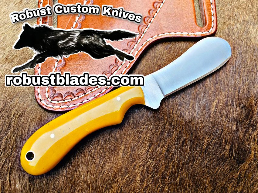 Black Smith Made Of D2 Steel Full Tang Blade Bull Cutter Knife…