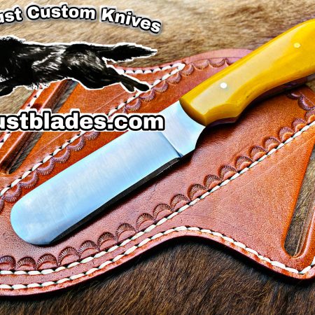 Black Smith Made Of D2 Steel Full Tang Blade Bull Cutter Knife…