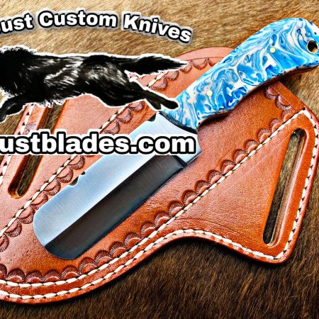 Black Smith Made Of D2 Steel Full Tang Blade Bull Cutter Knife…