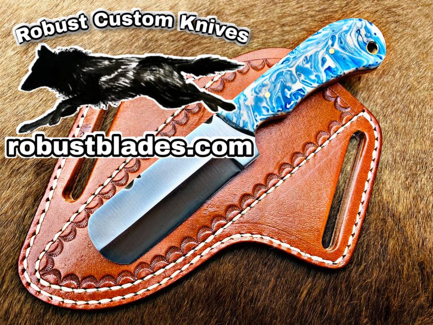 Black Smith Made Of D2 Steel Full Tang Blade Bull Cutter Knife…