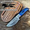 Black Smith Made Of Cowboy And Skinner Knife With Damascus Steel…