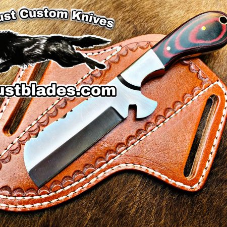 Black Smith Made Of D2 Steel Full Tang Blade Bull Cutter Knife…