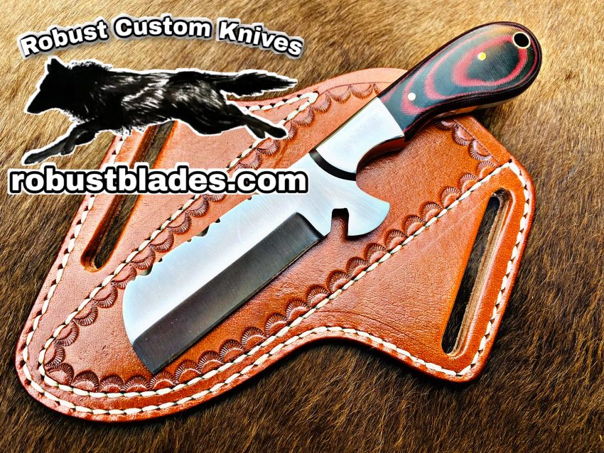 Black Smith Made Of D2 Steel Full Tang Blade Bull Cutter Knife…