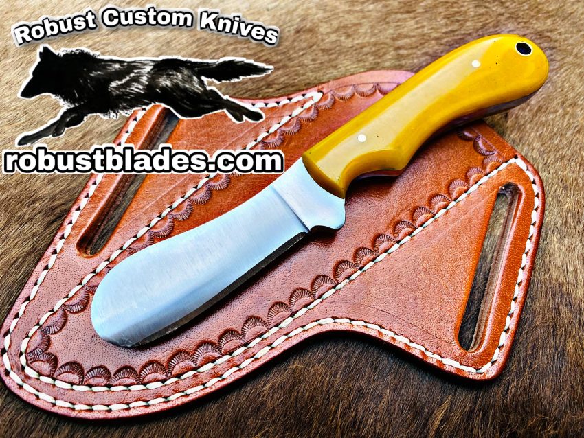 Black Smith Made Of D2 Steel Full Tang Blade Bull Cutter Knife…