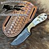 Black Smith Made Of Cowboy And Skinner Knife With Damascus Steel…