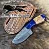 Black Smith Made Of Cowboy And Skinner Knife With Damascus Steel…