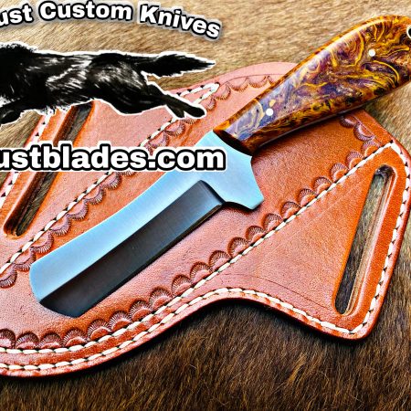 Black Smith Made Of D2 Steel Tang Blade Bull Cutter Knife…