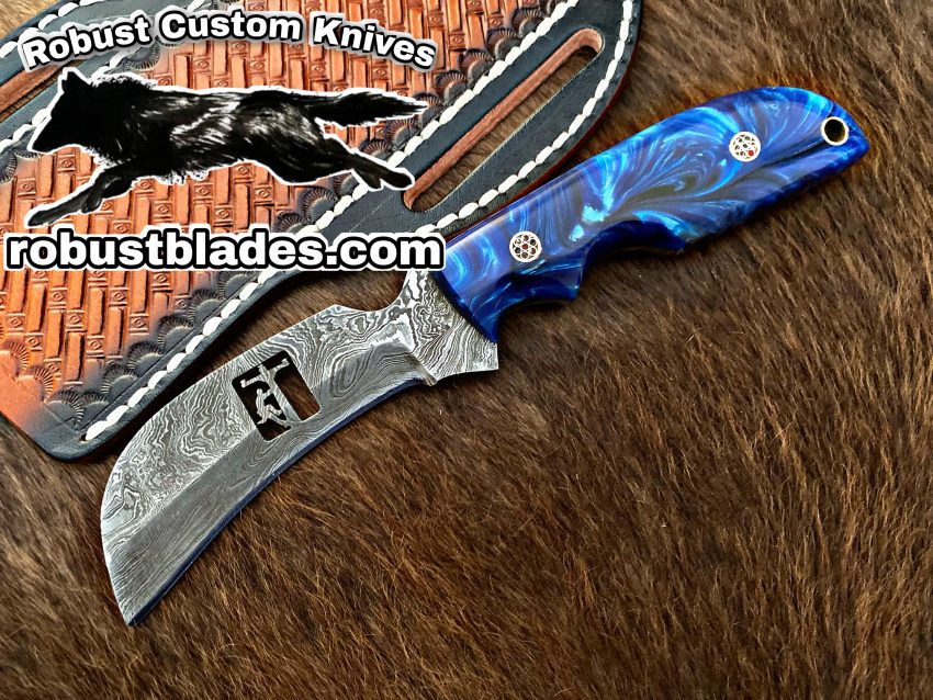 Black Smith Made Of Hawksbill Lineman Knife With Damascus Steel…