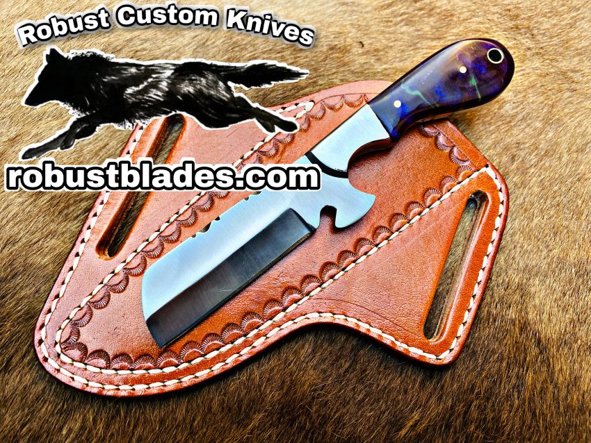 Black Smith Made Of D2 Steel Full Tang Blade Bull Cutter Knife…