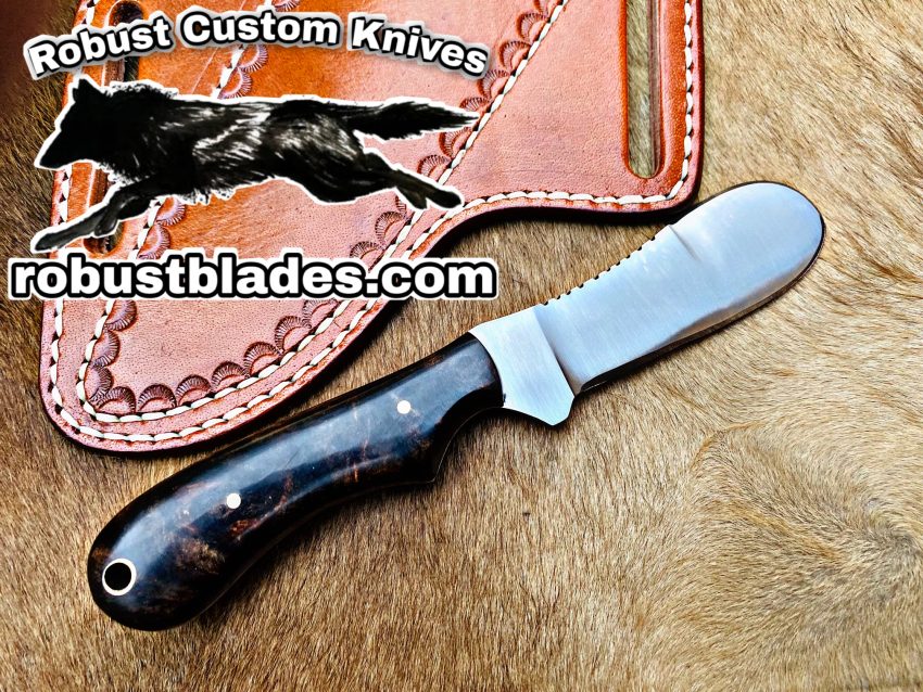 Black Smith Made Of D2 Steel Full Tang Blade Bull Cutter Knife…