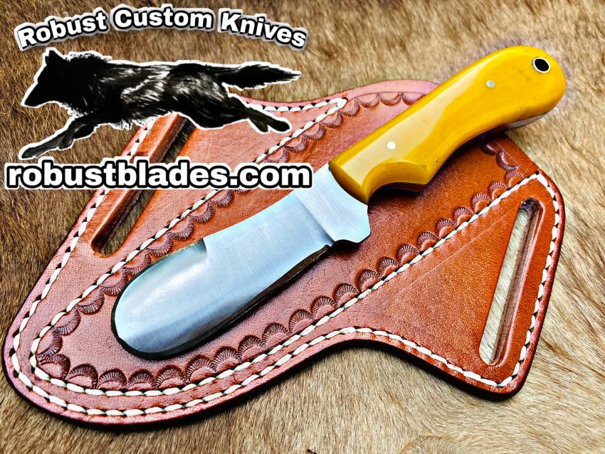 Black Smith Made Of D2 Steel Full Tang Blade Bull Cutter Knife…