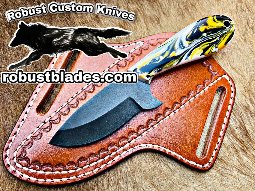 Black Smith Made Of Cowboy And Skinner Knife With D2 Steel…