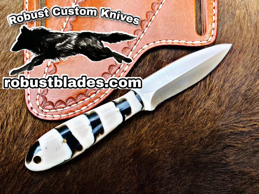 Black Smith Made Of Cowboy And Skinner Knife With D2 Steel…