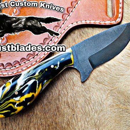 Black Smith Made Of Cowboy And Skinner Knife With D2 Steel…