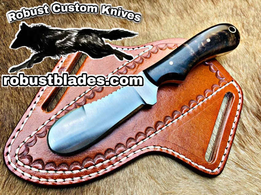 Black Smith Made Of D2 Steel Full Tang Blade Bull Cutter Knife…