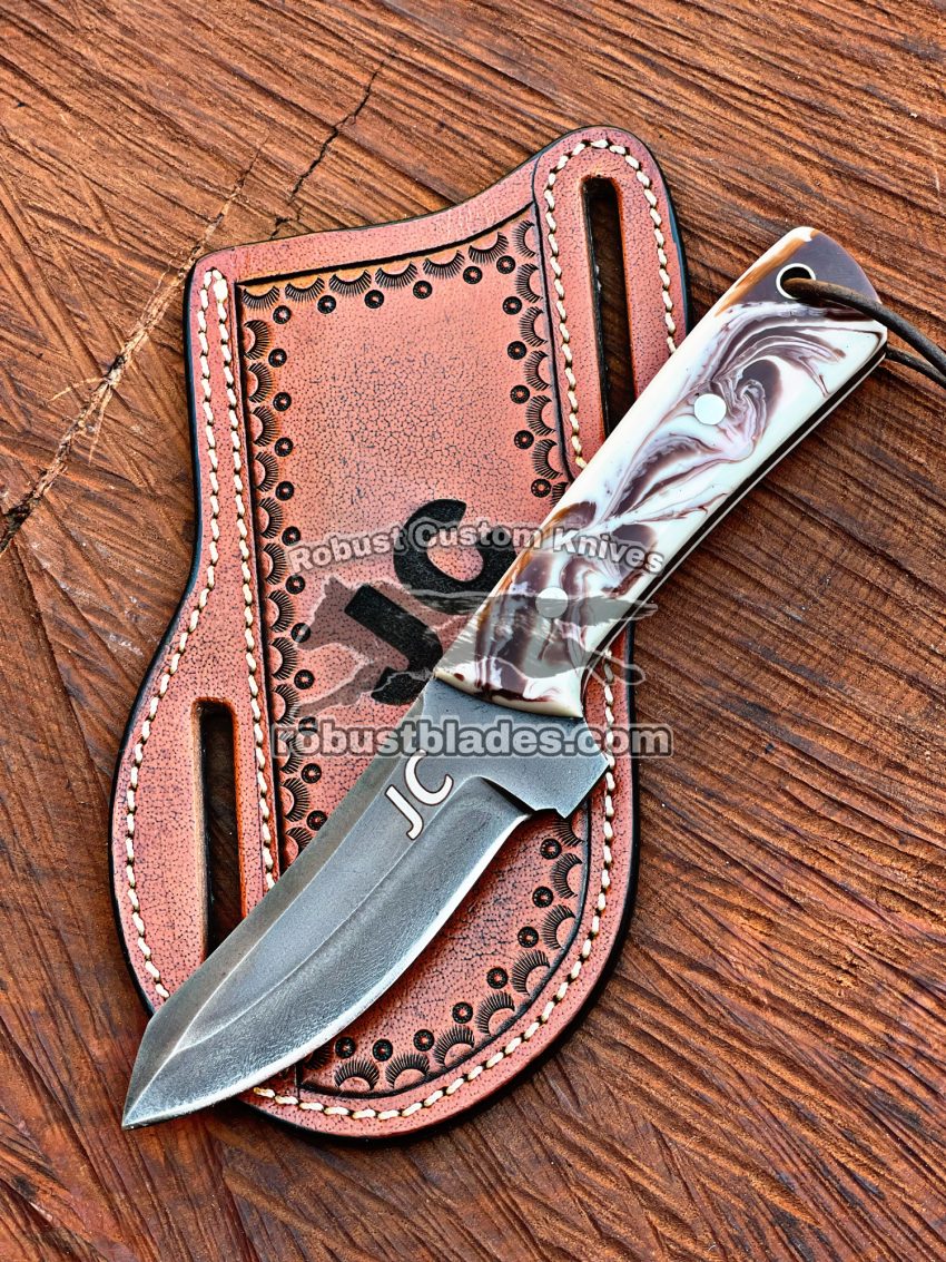 Black Smith Made Of 1080 C12 Steel Handmade Cowboy Knife Get Your Name Or Initial On The Blade And Sheath Just Write Your Initial In The Note…