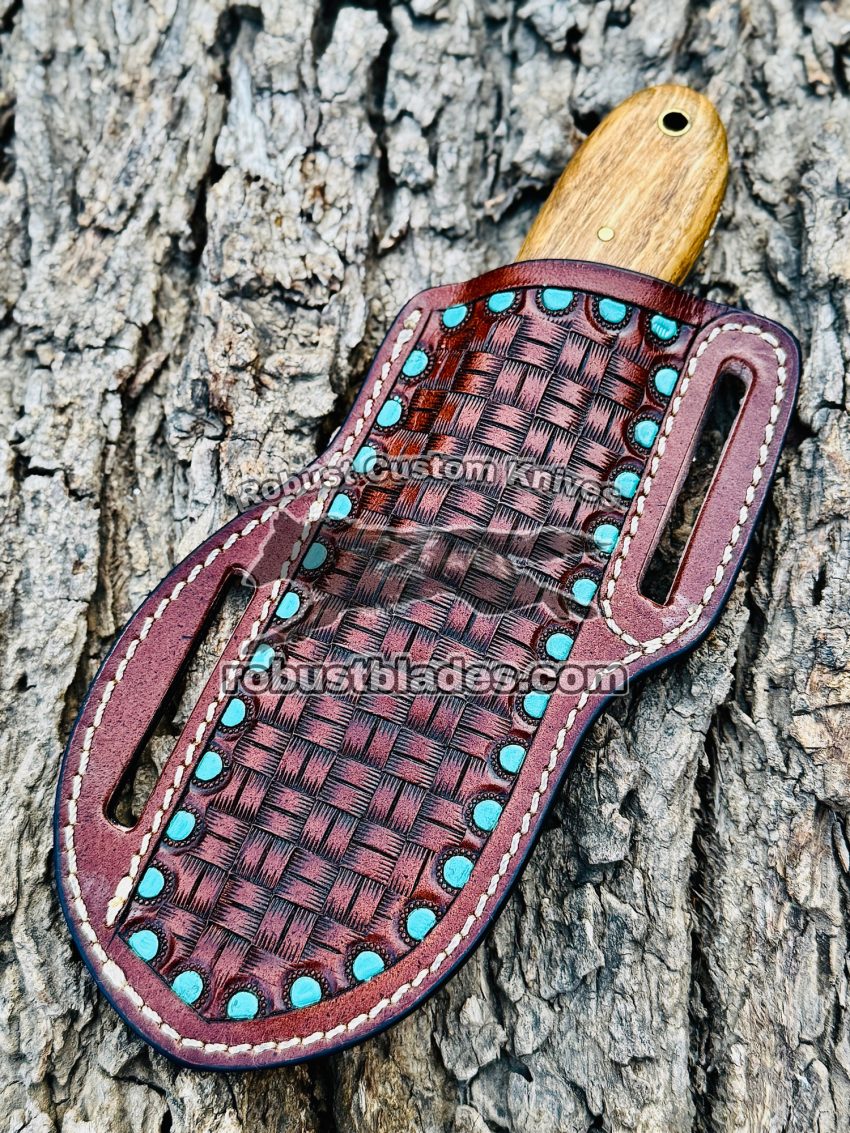 Black Smith Made Of Damascus Steel Handmade Cowboy Knife…